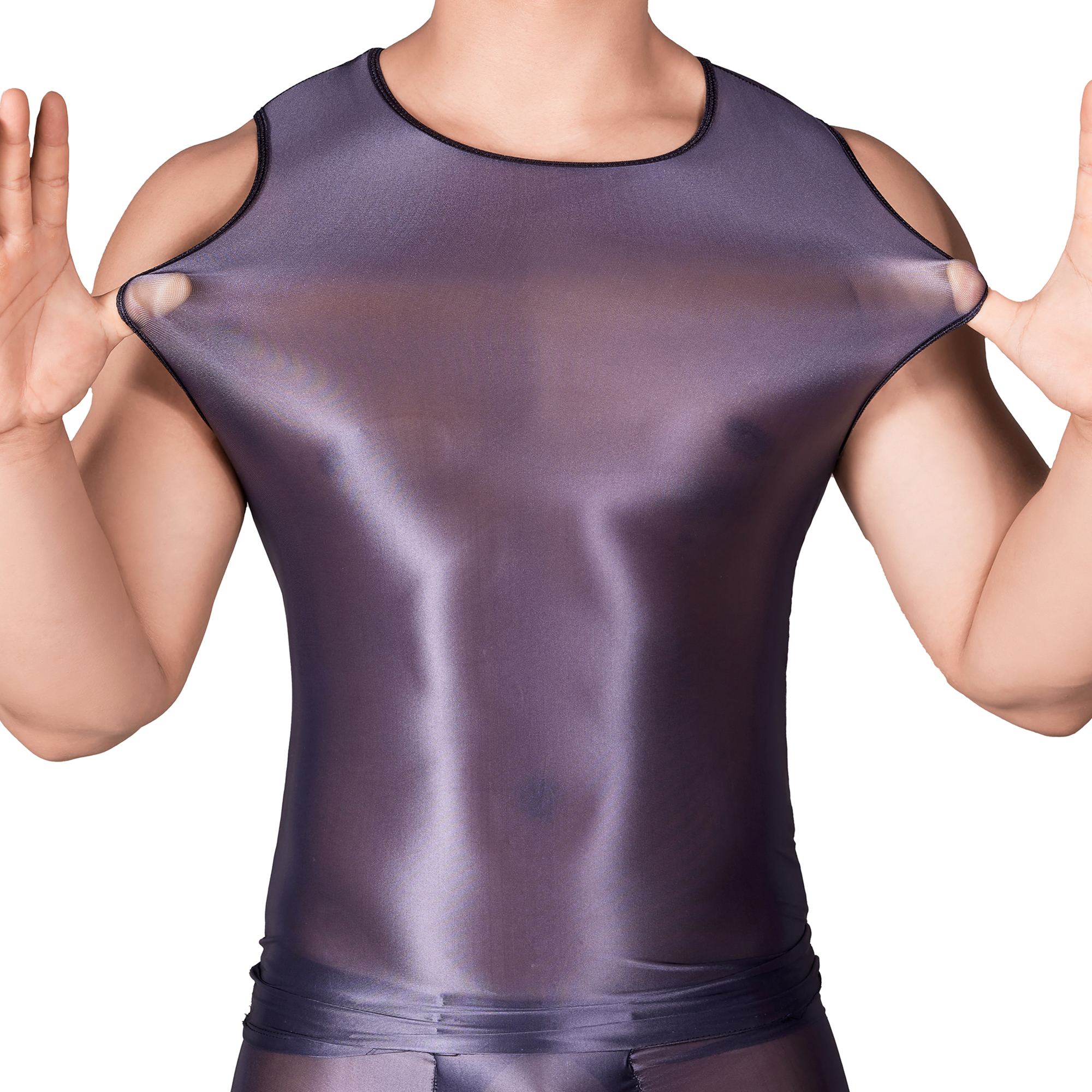 Tank Top Muscle - Solid Color Men's Slim Smooth Sleeveless