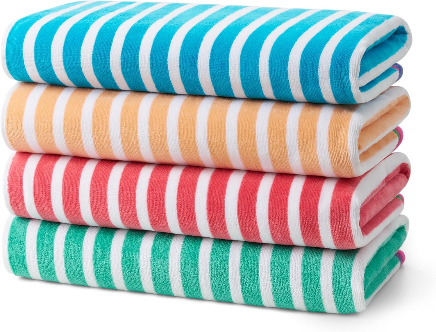 Beach Towel Large - Colorful Racing Striped Beach & Pool