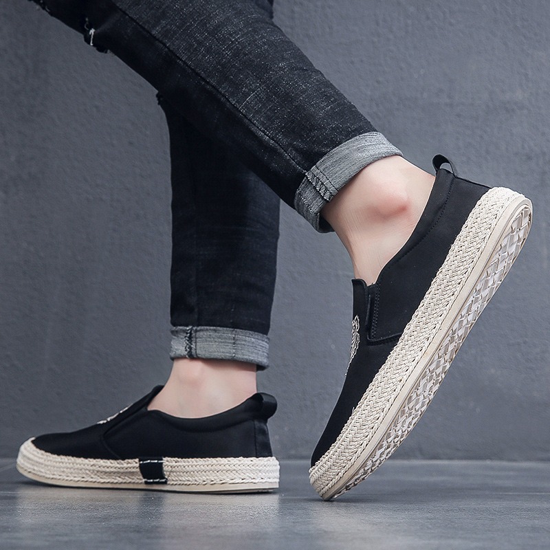 black Breathable shoes for man - Espadrille Slip On recensione e prezzo
