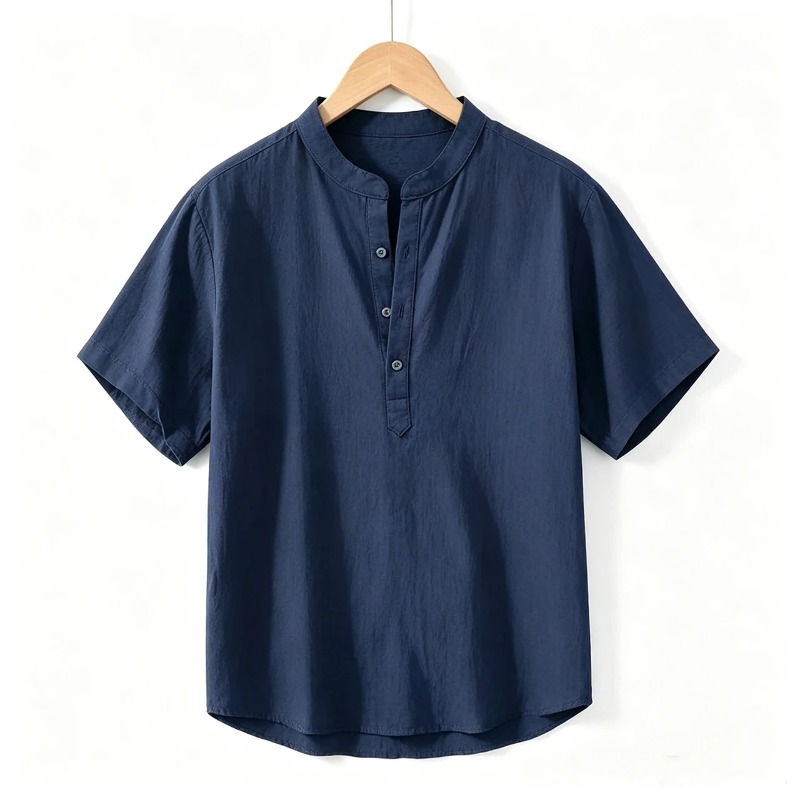 Summer Mens Short Sleeve Shirt - Linen Shirt Breathable recensione e prezzo