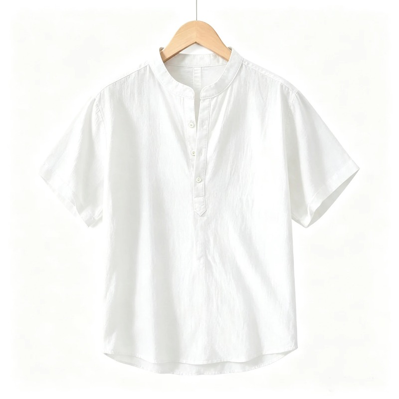 Summer Mens Short Sleeve Shirt - Linen Shirt Breathable recensione e prezzo