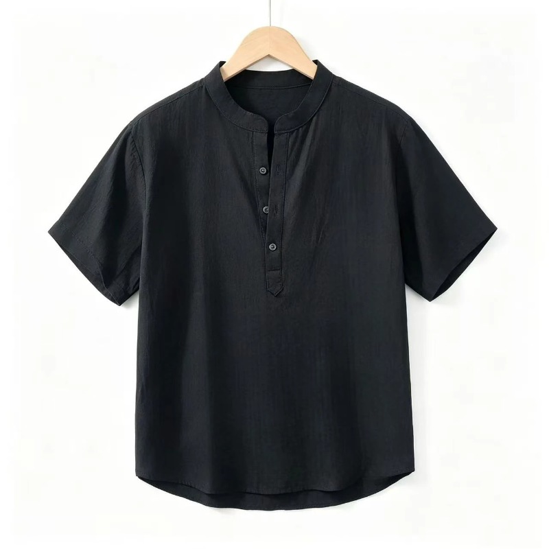 Summer Mens Short Sleeve Shirt - Linen Shirt Breathable recensione e prezzo