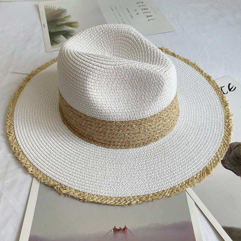 Fringed Brim Panama Hat Wide B - Bucket Hat Straw recensione e prezzo