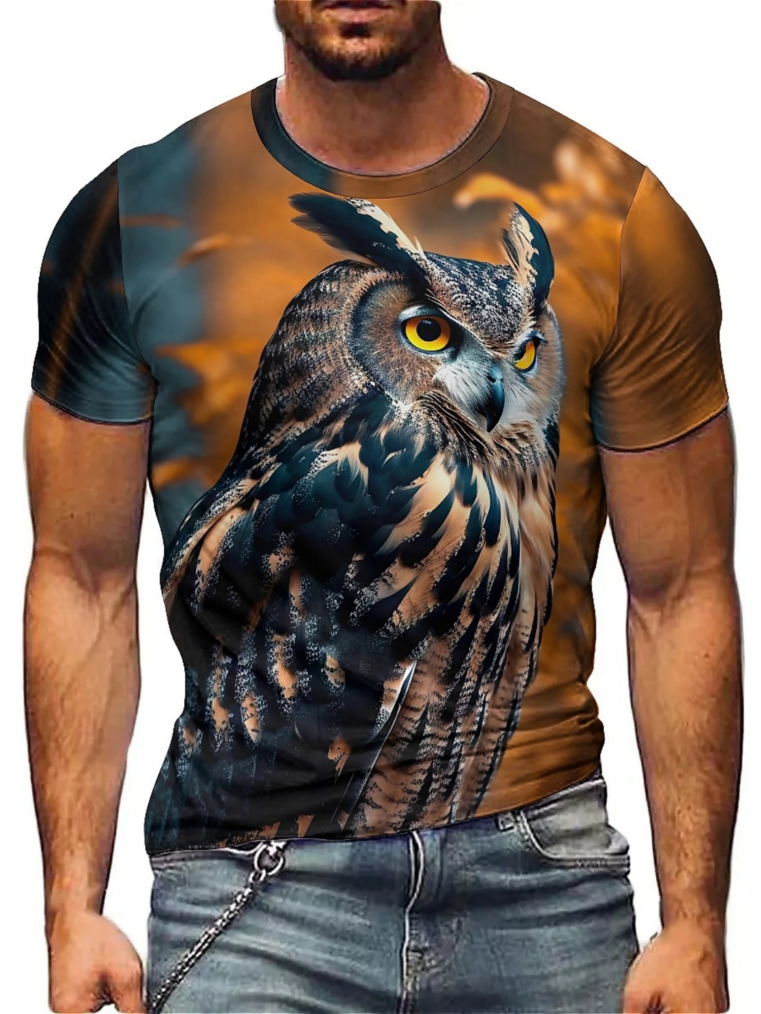 Men's & Women's 3D Print Owl G - Tee Graphic Print recensione e prezzo