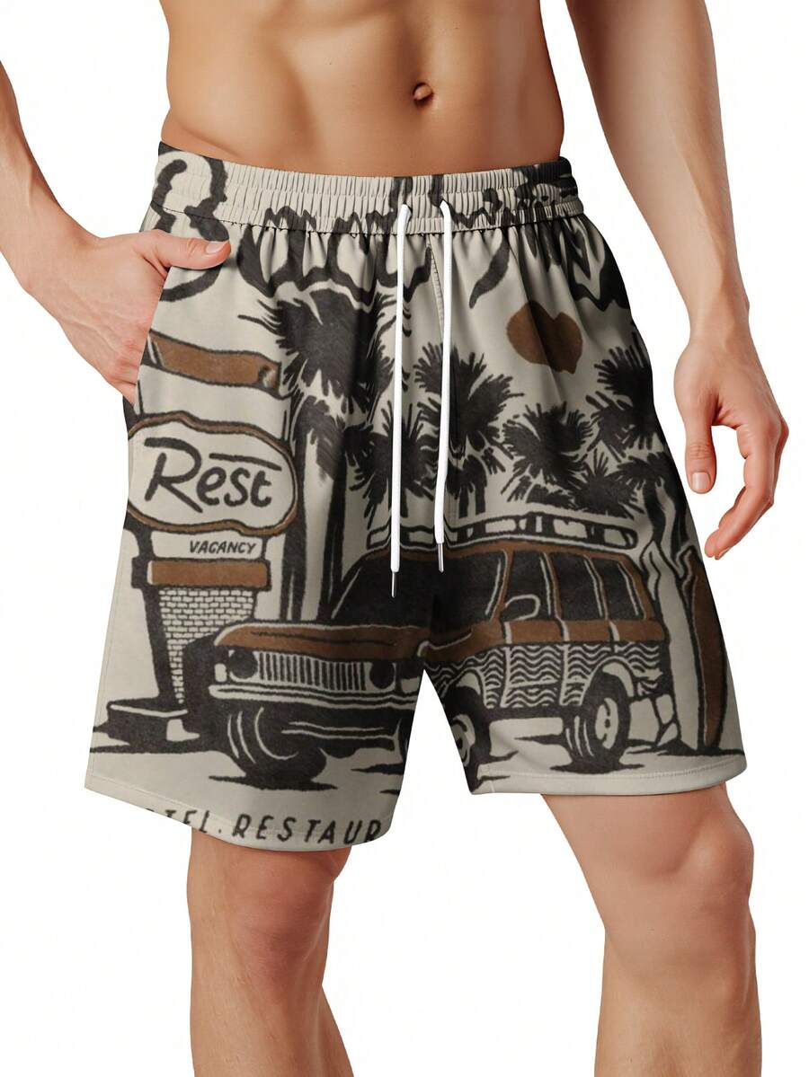 Mens Beach Trip Print Board Sh - Swim Trunk Quick Dry recensione e prezzo