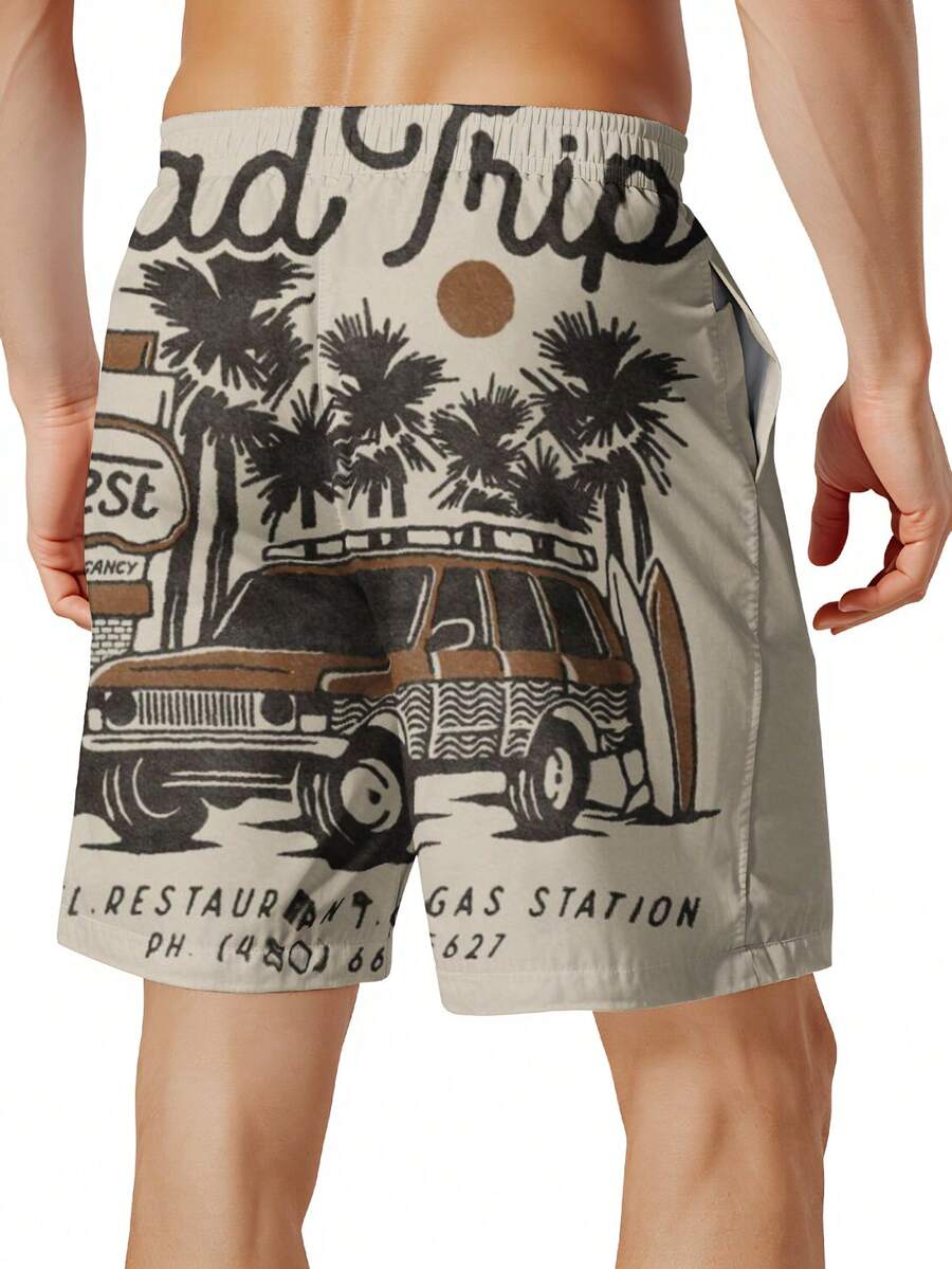 Mens Beach Trip Print Board Sh - Swim Trunk Quick Dry recensione e prezzo