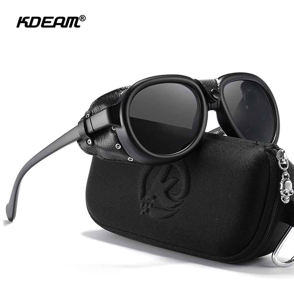 KDEAM Pilot Sunglasses Steampu - Sunglasses Aviator Polarized recensione e prezzo