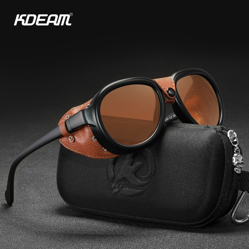 KDEAM Pilot Sunglasses Steampu - Sunglasses Aviator Polarized recensione e prezzo