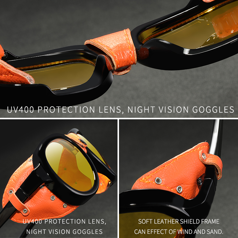 KDEAM Pilot Sunglasses Steampu - Sunglasses Aviator Polarized recensione e prezzo
