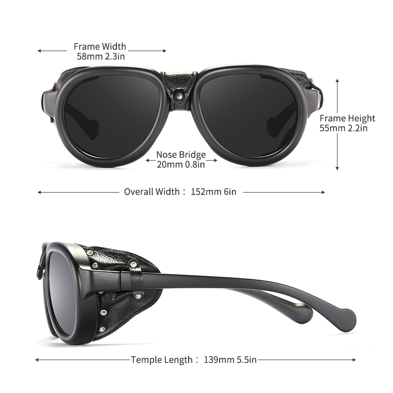 KDEAM Pilot Sunglasses Steampu - Sunglasses Aviator Polarized recensione e prezzo