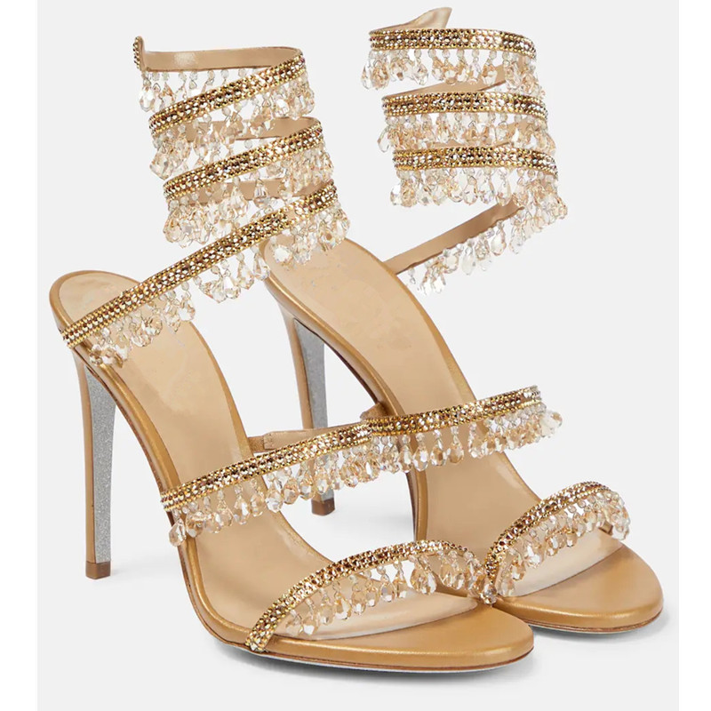 Sexy Green Crystal Fringe Stil - Casual Sandal Leather recensione e prezzo