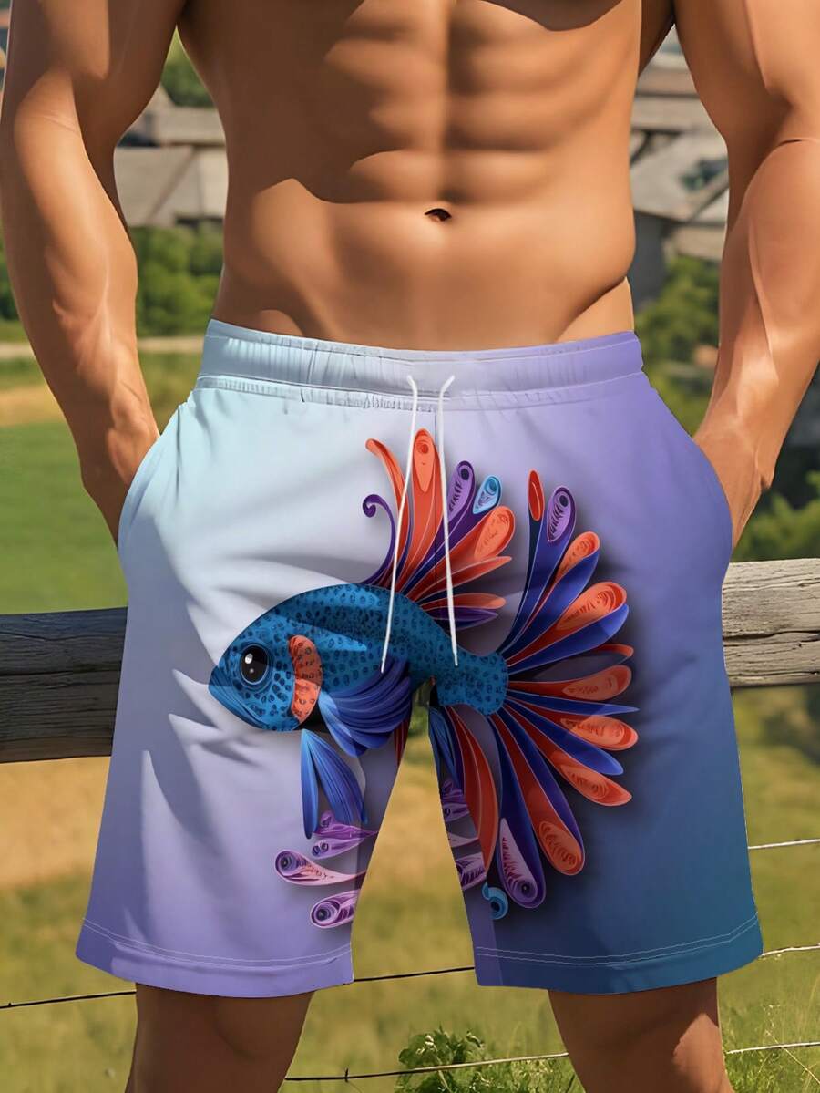 Gradient Purple Blue Swim Trun - Swim Trunk Quick Dry recensione e prezzo
