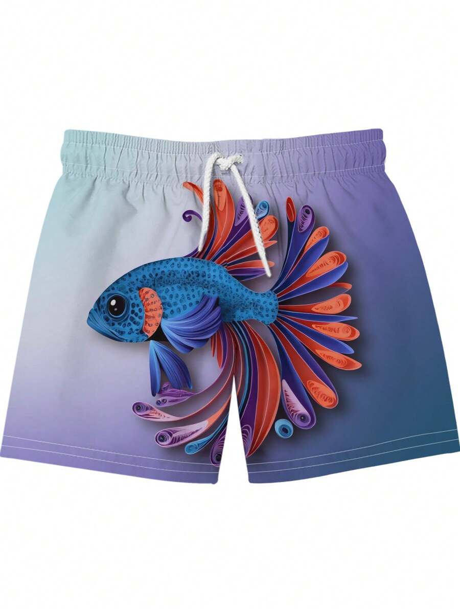 Gradient Purple Blue Swim Trun - Swim Trunk Quick Dry recensione e prezzo