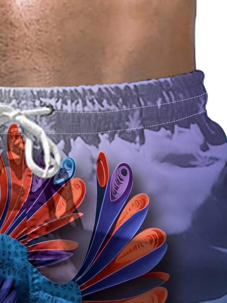 Gradient Purple Blue Swim Trun - Swim Trunk Quick Dry recensione e prezzo