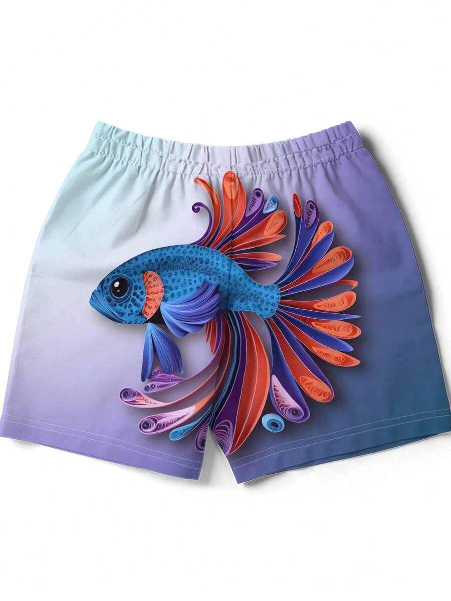 Gradient Purple Blue Swim Trun - Swim Trunk Quick Dry recensione e prezzo