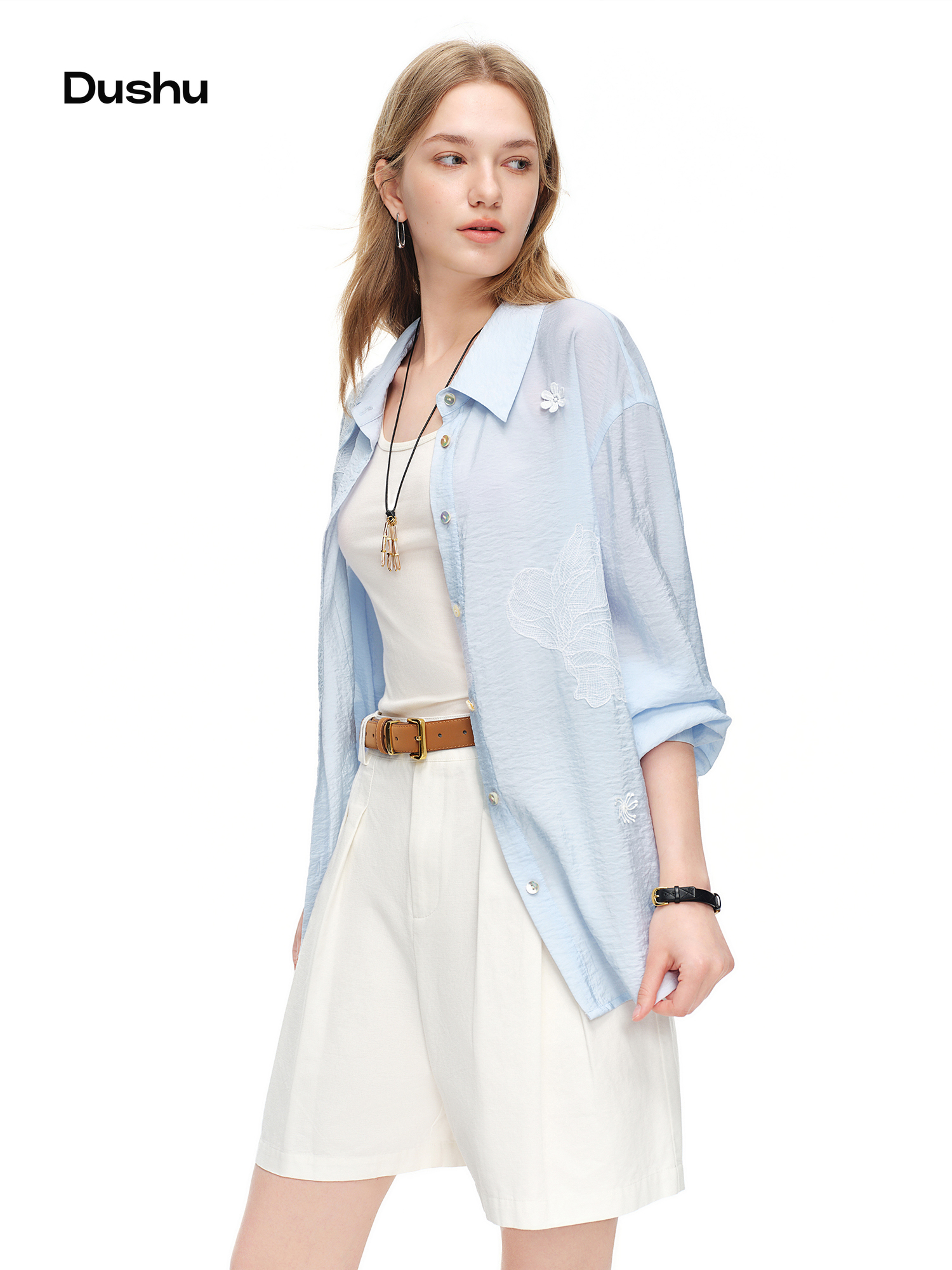 DUSHU 2026 Summer Women's Ligh - Resort Shirt Floral recensione e prezzo