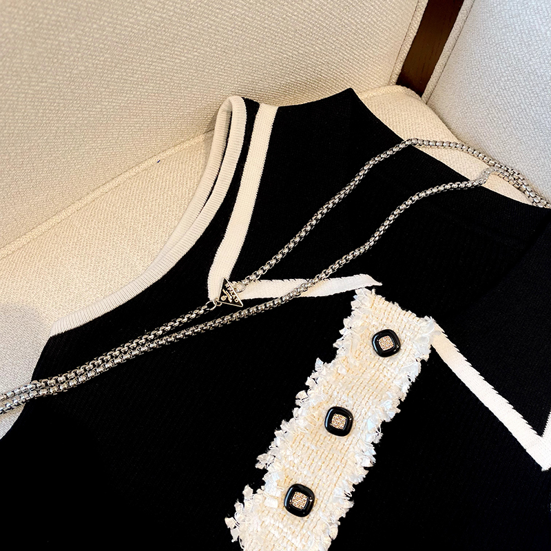 Slim Fit Knitted Vest Women's  - Shirt Camp Collar recensione e prezzo