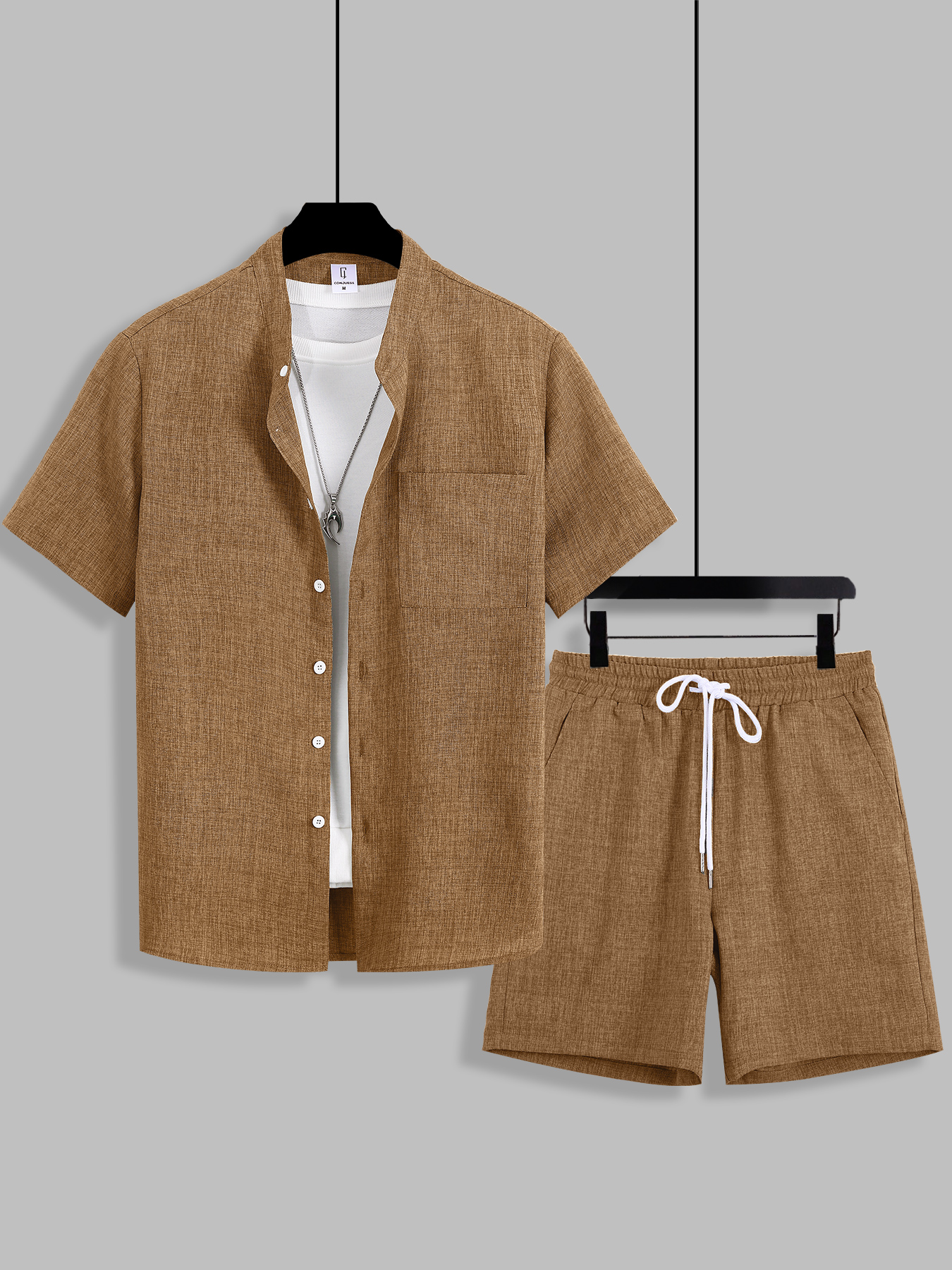 Summer Men's Cotton Linen Text - Linen Shirt Breathable recensione e prezzo