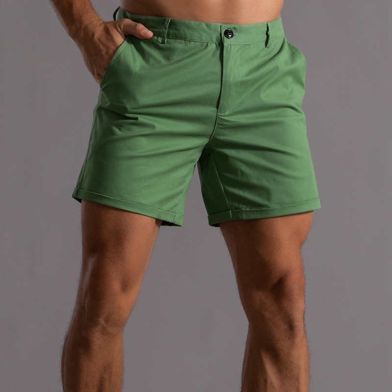 Men Slim Fit Chino Shorts Roll - Shorts Chino Slim recensione e prezzo