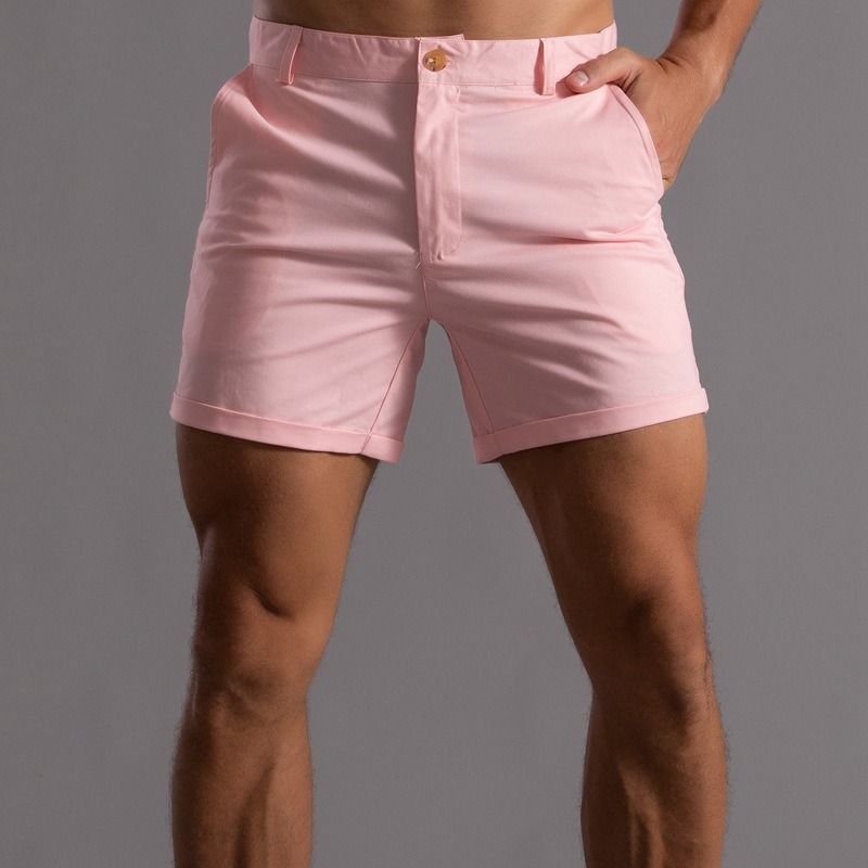 Men Slim Fit Chino Shorts Roll - Shorts Chino Slim recensione e prezzo