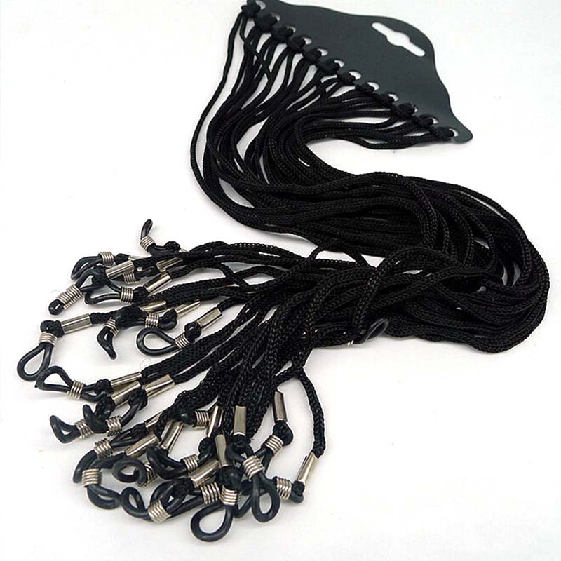 12pcs/set Black Nylon Cord Eye - Sunglass Retainer Cord recensione e prezzo