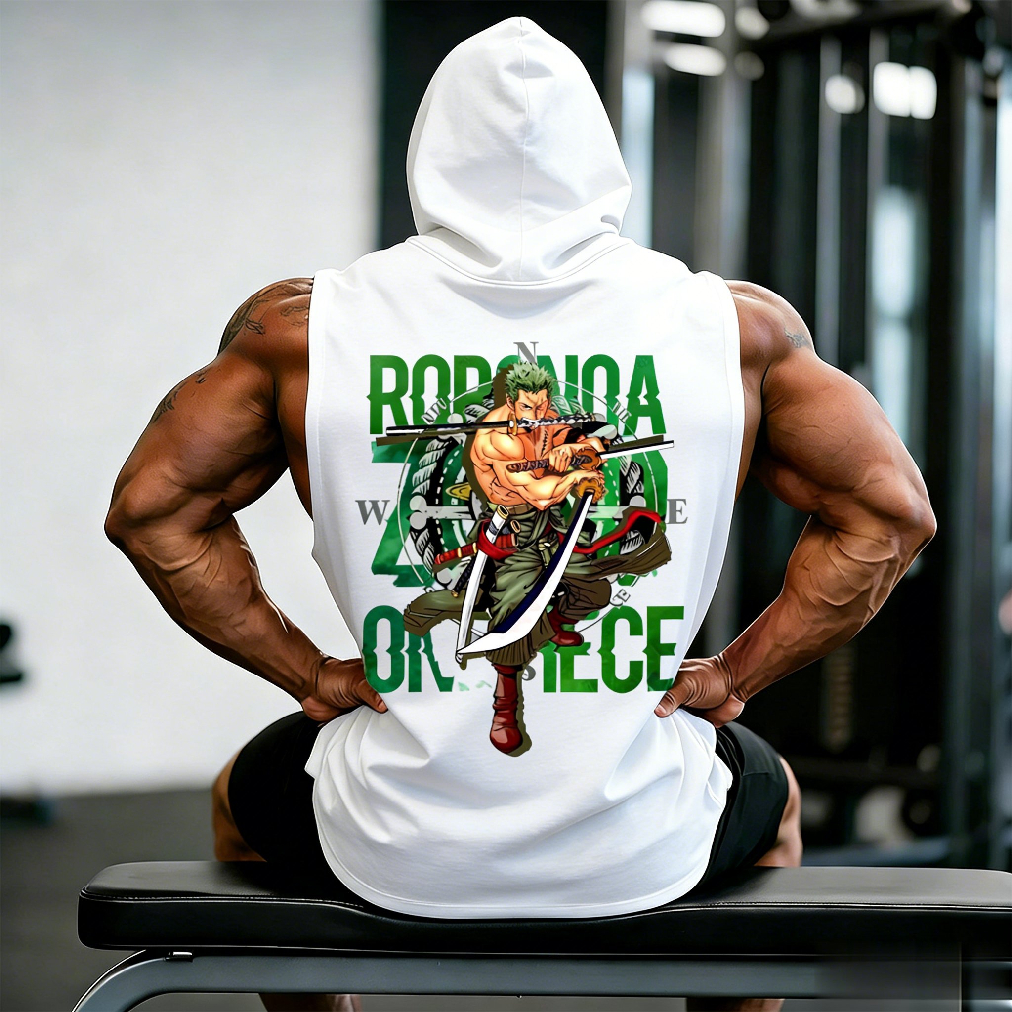 One Piece Zoro Roronoa Anime W - Tank Top Muscle recensione e prezzo