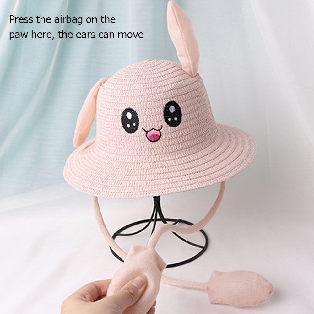 Summer Bucket Cap Moving Ears  - Bucket Hat Straw recensione e prezzo