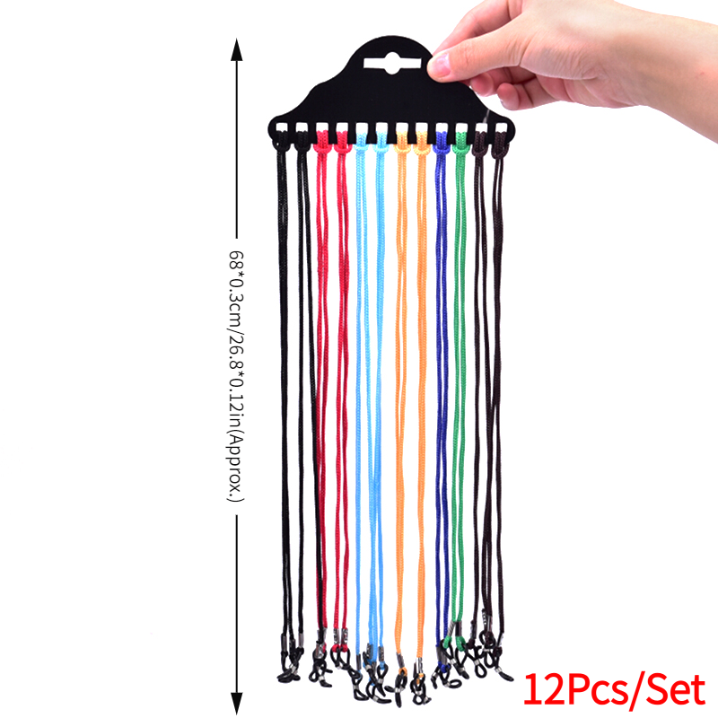 12Pcs/Set Nylon Chain Cord Eye - Sunglass Retainer Cord recensione e prezzo