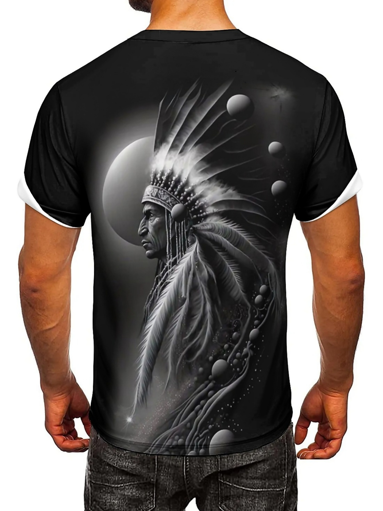 Men's 3D Printed Tribal Chieft - Tee Graphic Print recensione e prezzo