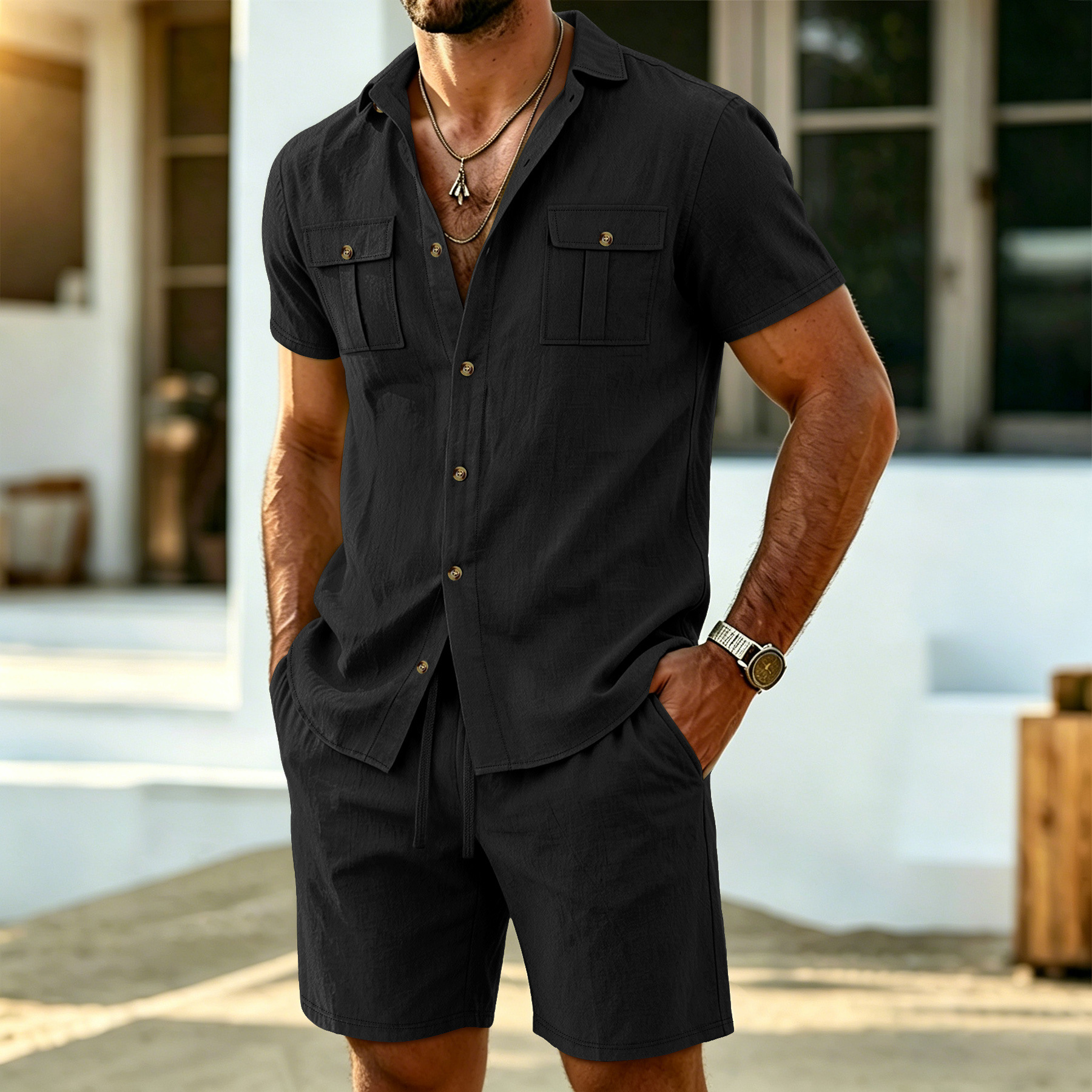 New summer men's linen outdoor - Linen Shirt Breathable recensione e prezzo
