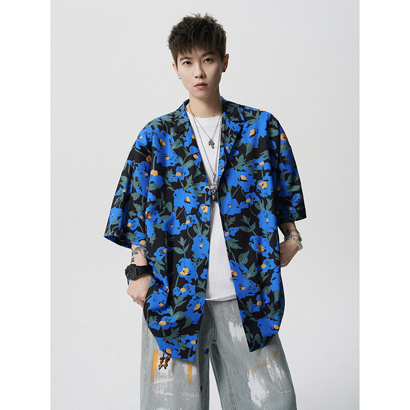 Summer Vintage Floral Print Lo - Resort Shirt Floral recensione e prezzo
