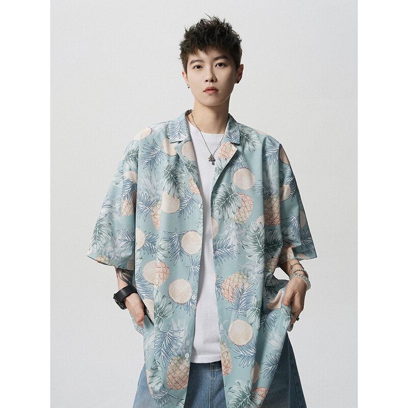 Summer Vintage Floral Print Lo - Resort Shirt Floral recensione e prezzo