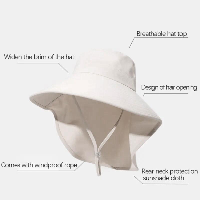 Outdoor UV Anti Neck Protectio - Bucket Hat Straw recensione e prezzo