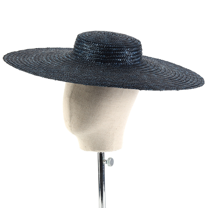 15cm Wide Brim Straw Hat Flat  - Bucket Hat Straw recensione e prezzo