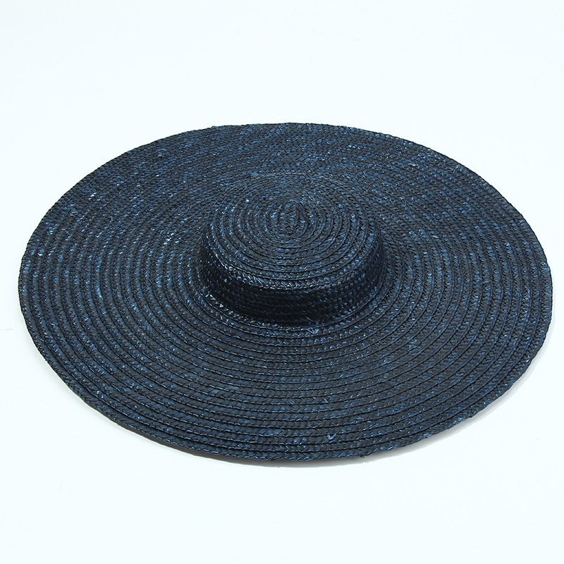 15cm Wide Brim Straw Hat Flat  - Bucket Hat Straw recensione e prezzo
