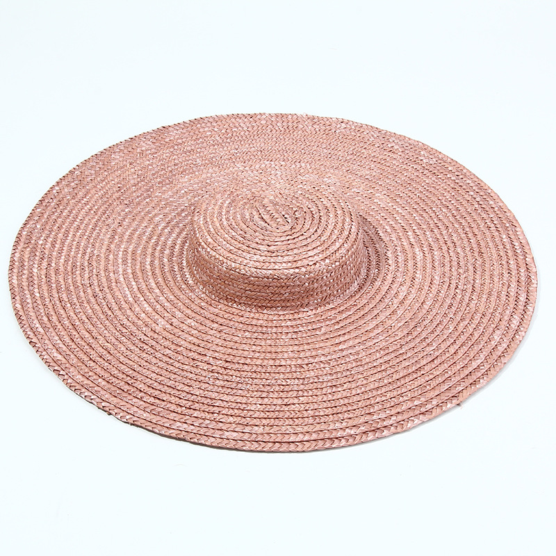 15cm Wide Brim Straw Hat Flat  - Bucket Hat Straw recensione e prezzo