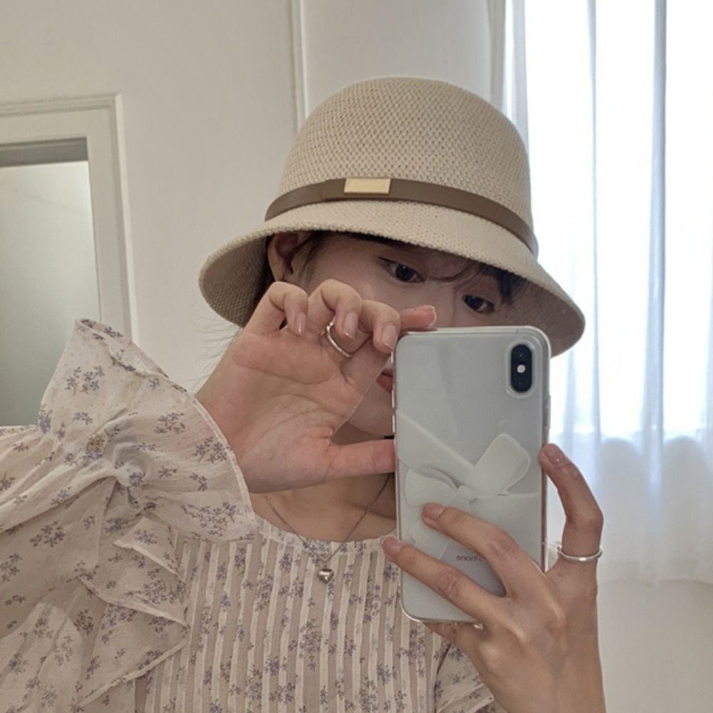 Korean PU Leather Belt Women S - Bucket Hat Straw recensione e prezzo