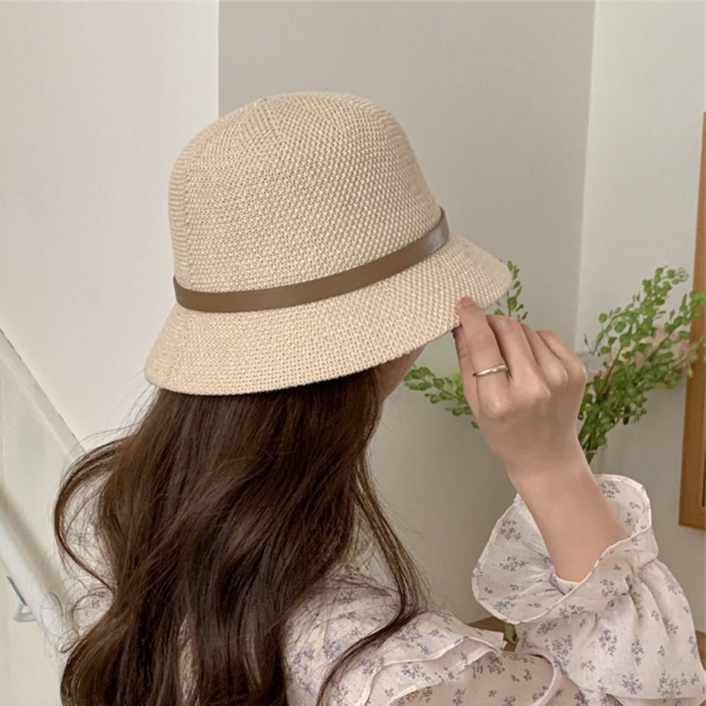 Korean PU Leather Belt Women S - Bucket Hat Straw recensione e prezzo