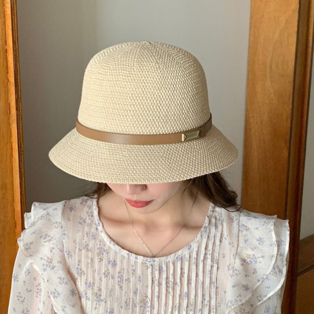 Korean PU Leather Belt Women S - Bucket Hat Straw recensione e prezzo