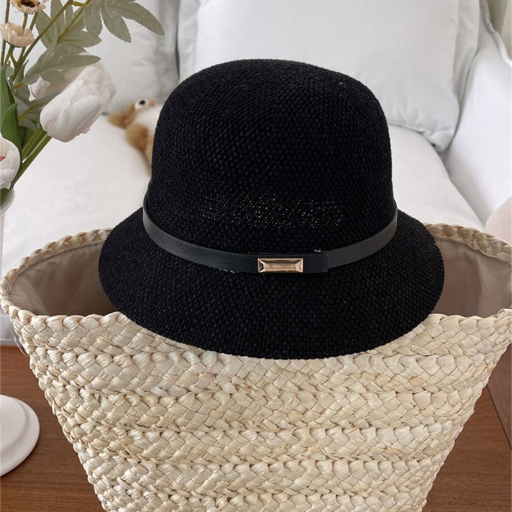 Korean PU Leather Belt Women S - Bucket Hat Straw recensione e prezzo