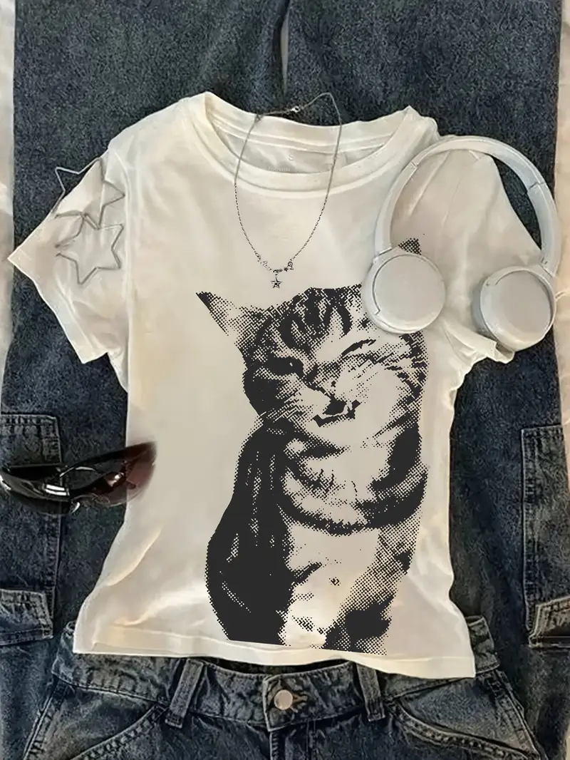 Summer Harajuku Letter Graphic - Tee Graphic Print recensione e prezzo