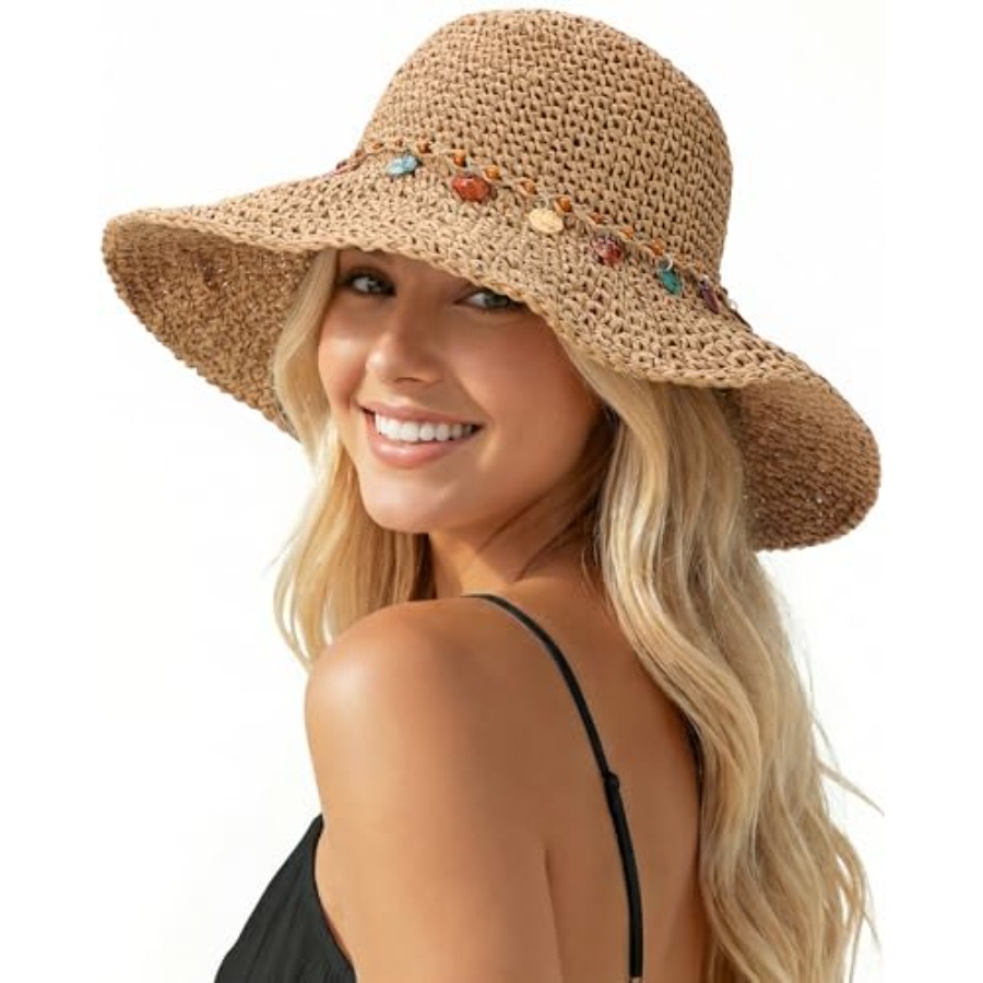 Beach Sun Hats for Women, Stra - Packable Hat Nylon recensione e prezzo