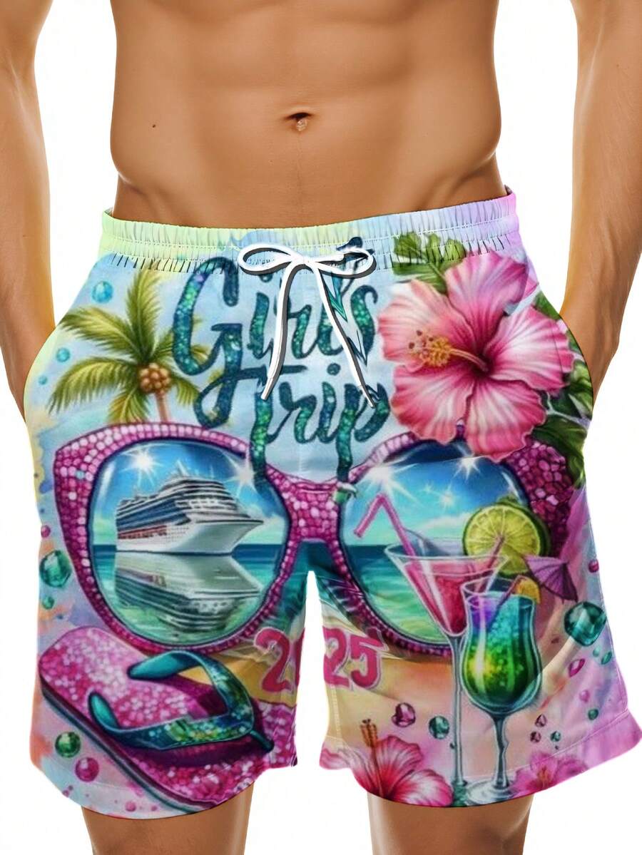 Mens Beach Swim Trunks 3D Prin - Swim Trunk Quick Dry recensione e prezzo