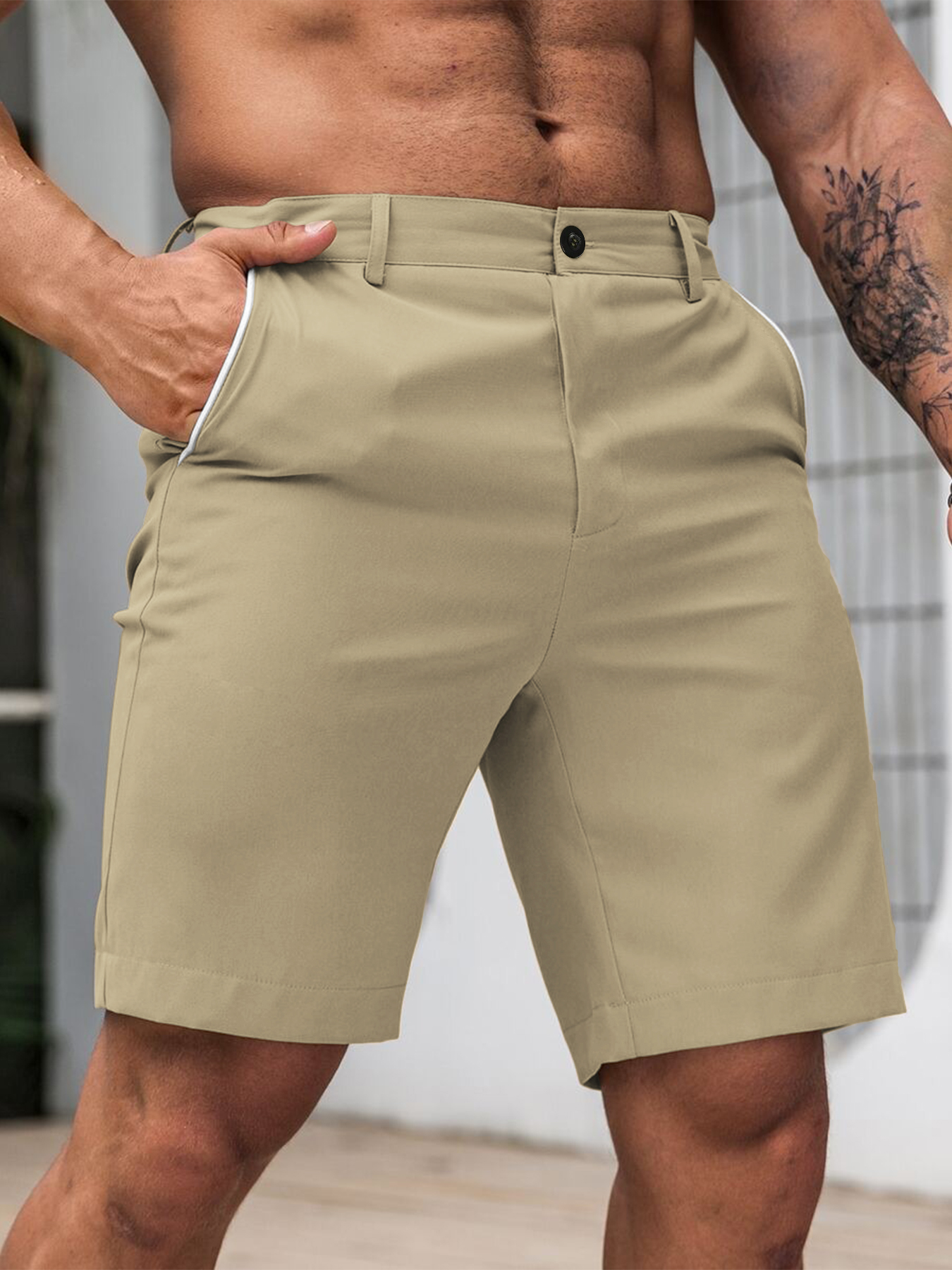 Men Fashion Slim Fit Chino Sho - Shorts Chino Slim recensione e prezzo