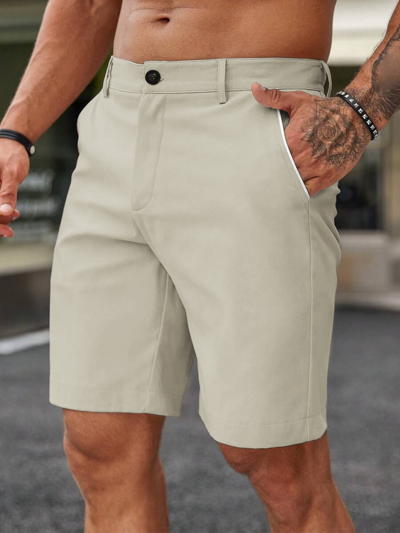 Men Fashion Slim Fit Chino Sho - Shorts Chino Slim recensione e prezzo