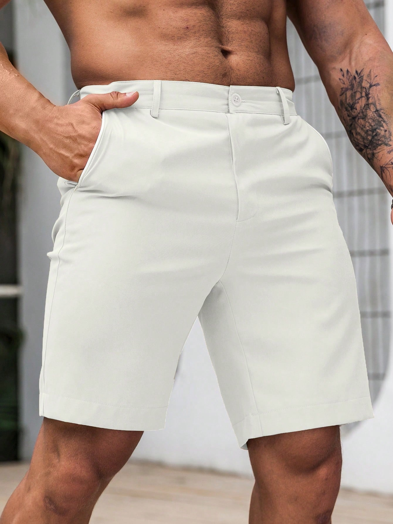 Men's Solid Chino Casual Short - Shorts Chino Slim recensione e prezzo