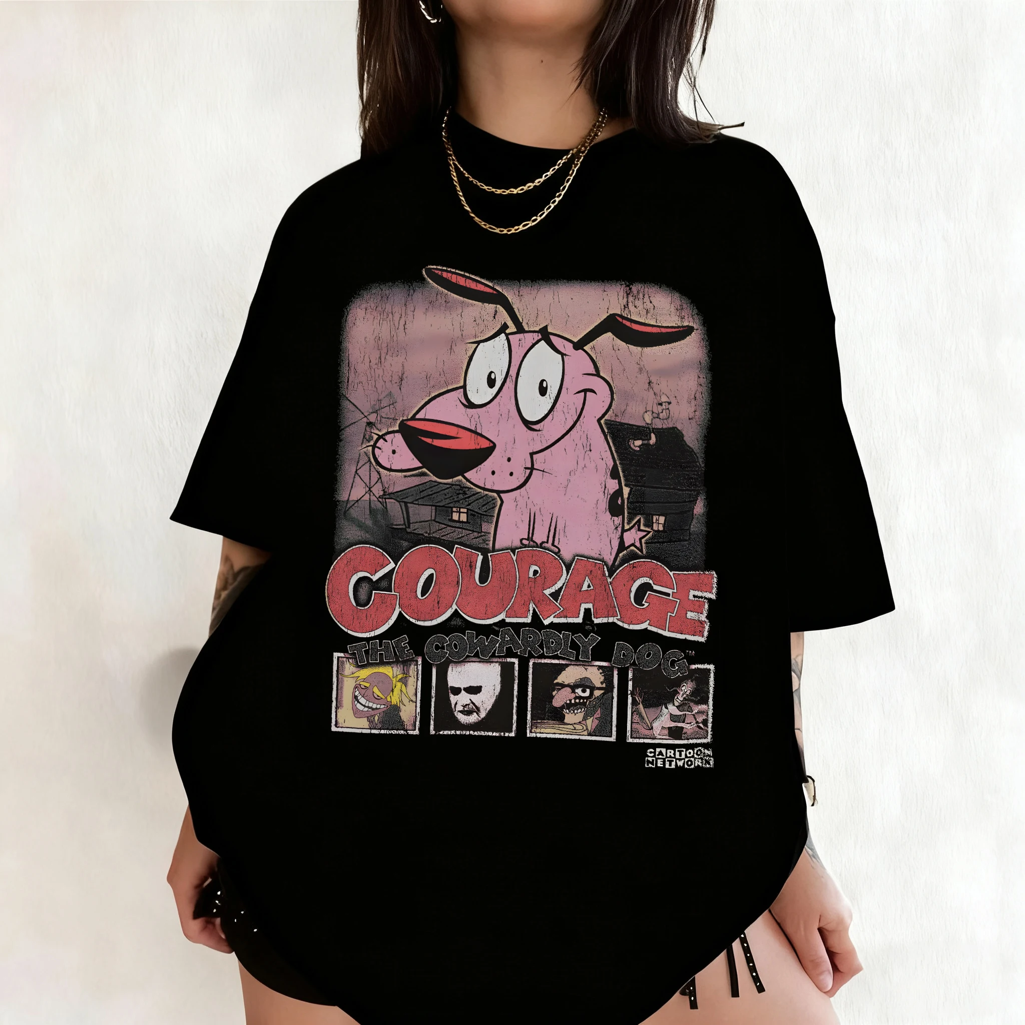 Summer Vintage Courage The Cow - Tee Graphic Print recensione e prezzo