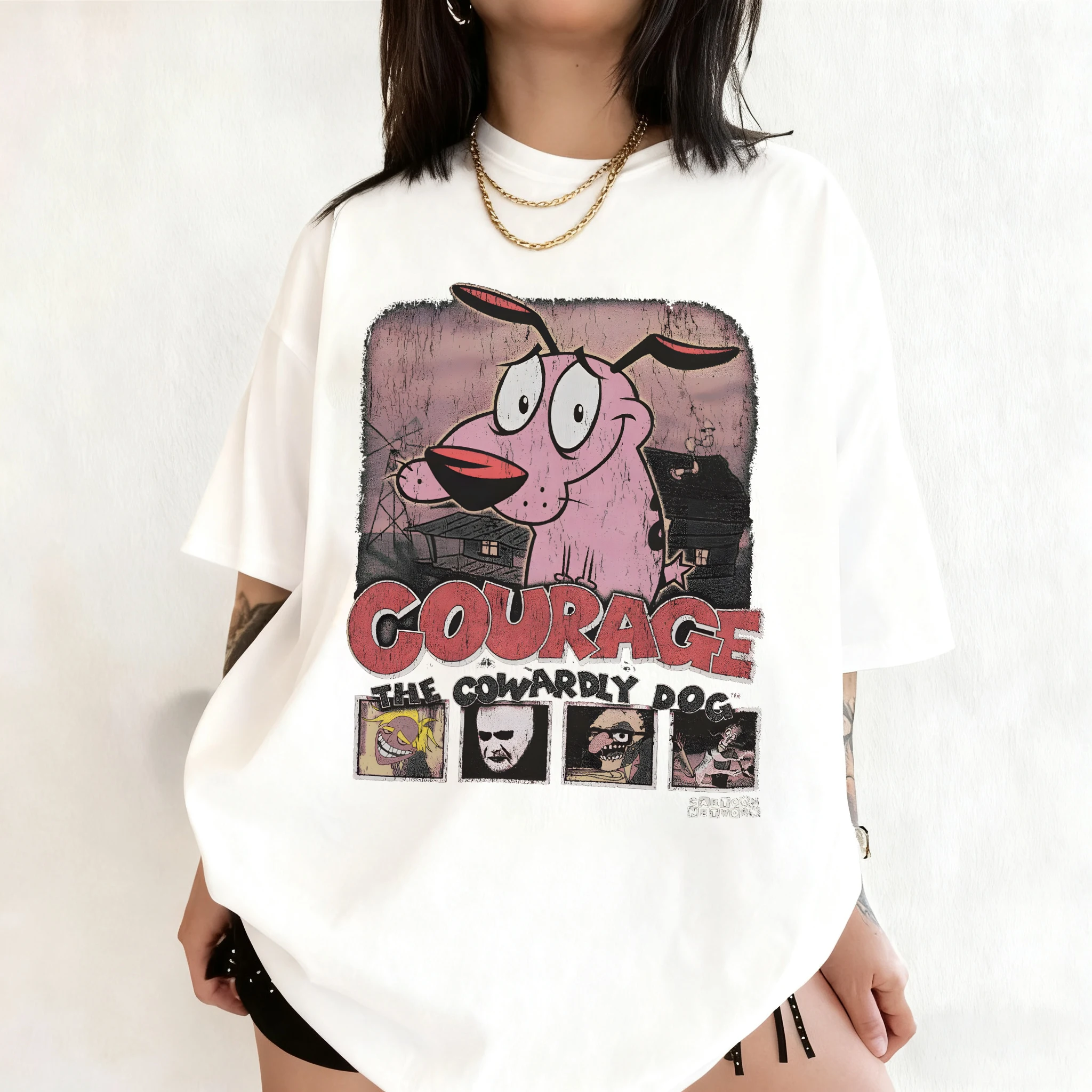 Summer Vintage Courage The Cow - Tee Graphic Print recensione e prezzo