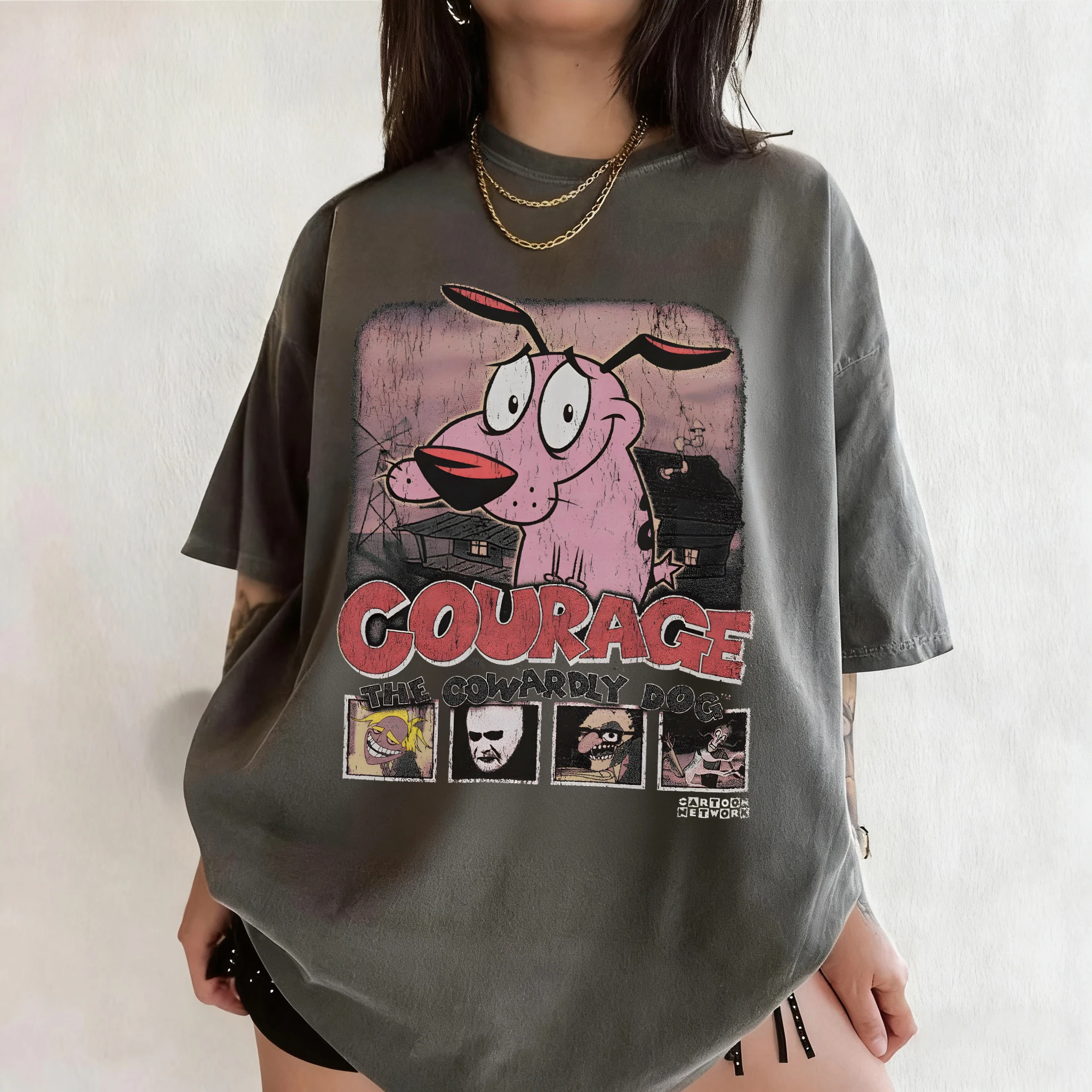 Summer Vintage Courage The Cow - Tee Graphic Print recensione e prezzo