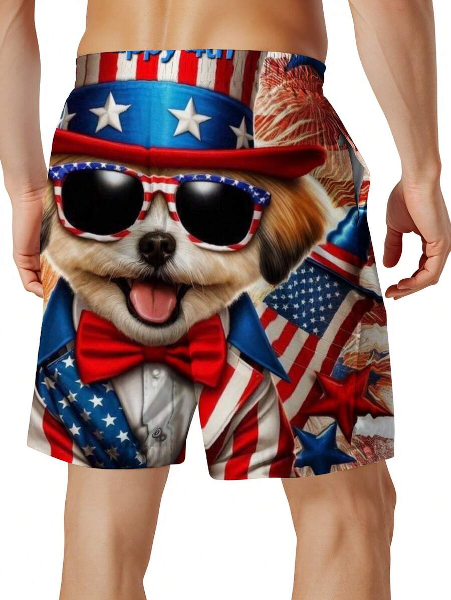Patriotic Dog American Flag Pr - Swim Trunk Quick Dry recensione e prezzo